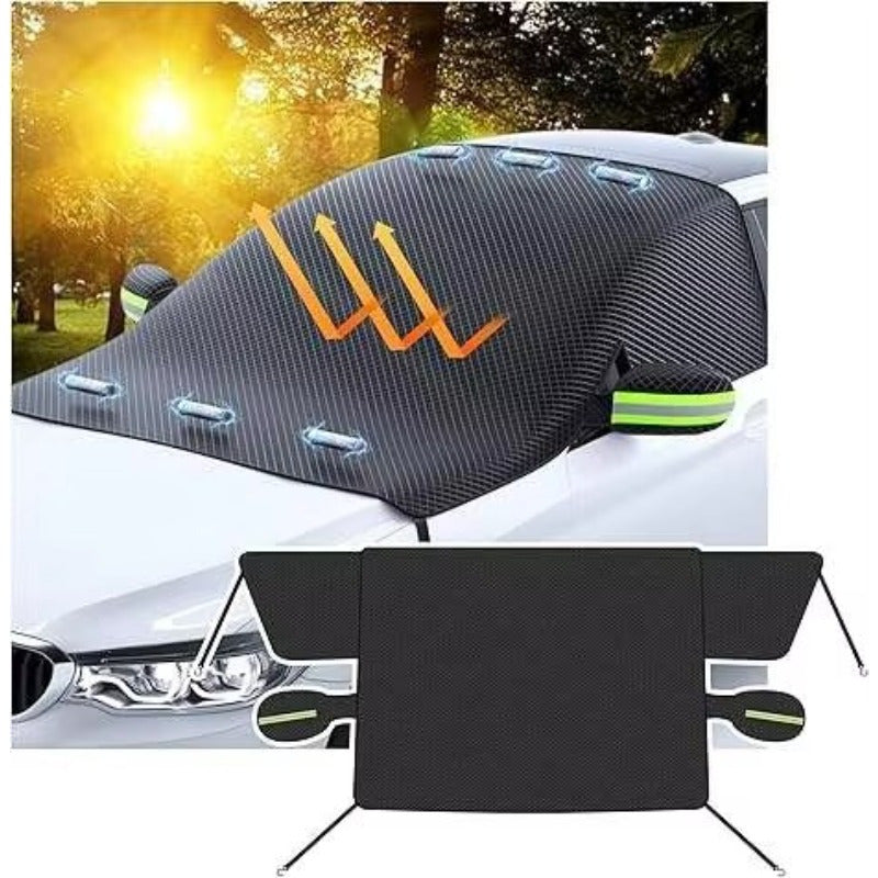 Universal Polyamide Car Sunshade, Magnetic Frost Cover TJR8L5D