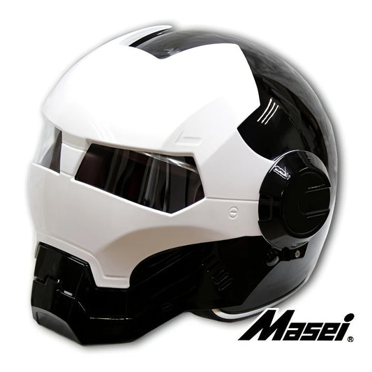 Panda-Style Motorcycle Helmet, Flip-Up Design TJR3Y7N