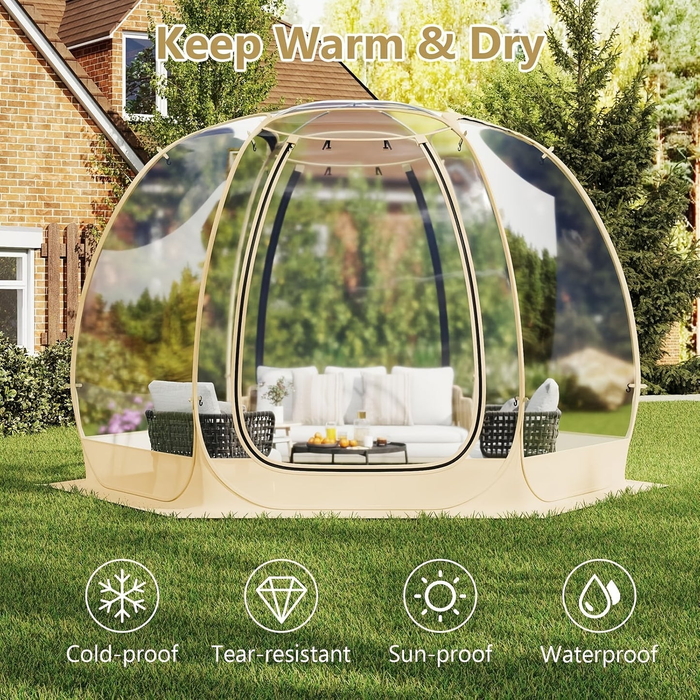 Pop Up Bubble Tent for 46 People-8XKN
