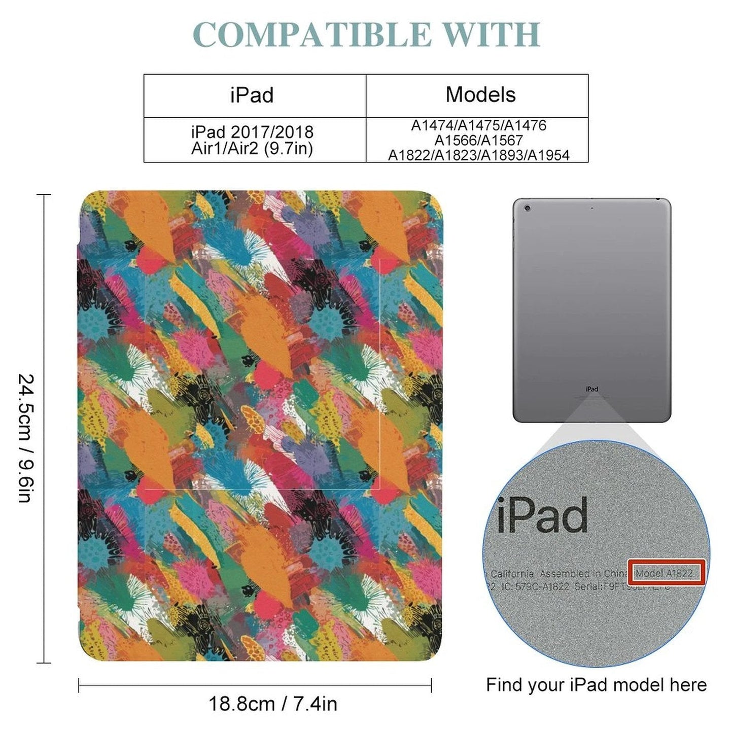 iPad Case with Pencil Holder(One-sided Printing)