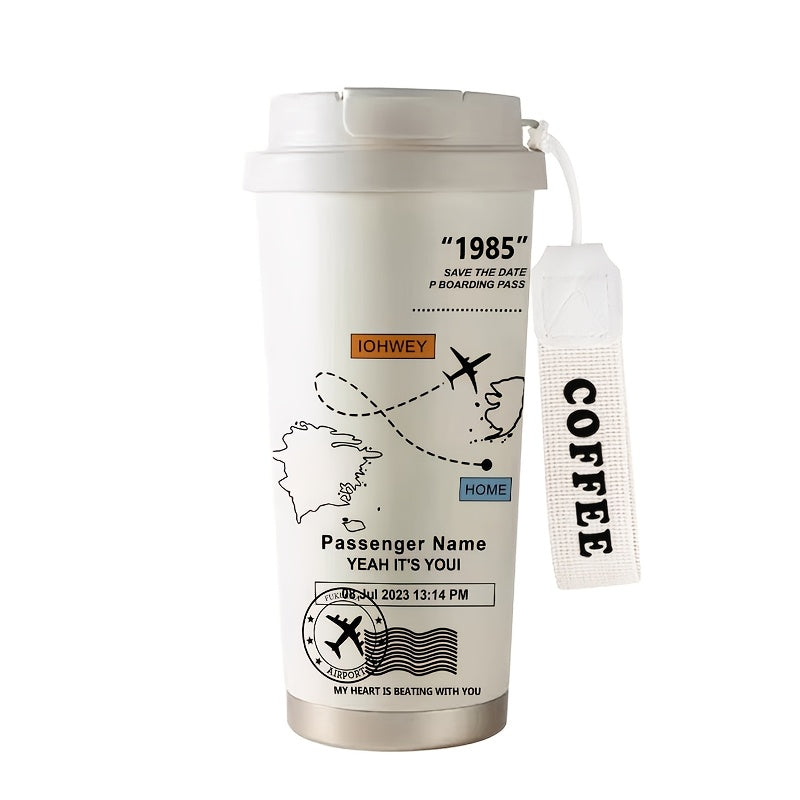 Airplane Route Map Thermos- HMT14TM