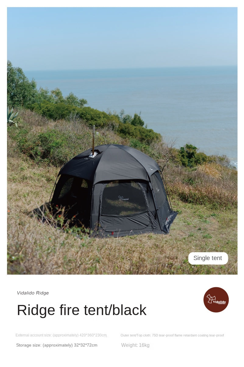 Vidalido RIDGE Series Modular Dome Tent Multiple Setup Geodesic Tent Large Space For Group Family Splicing Hexagonal Self-Supporting Waterproof Canopy