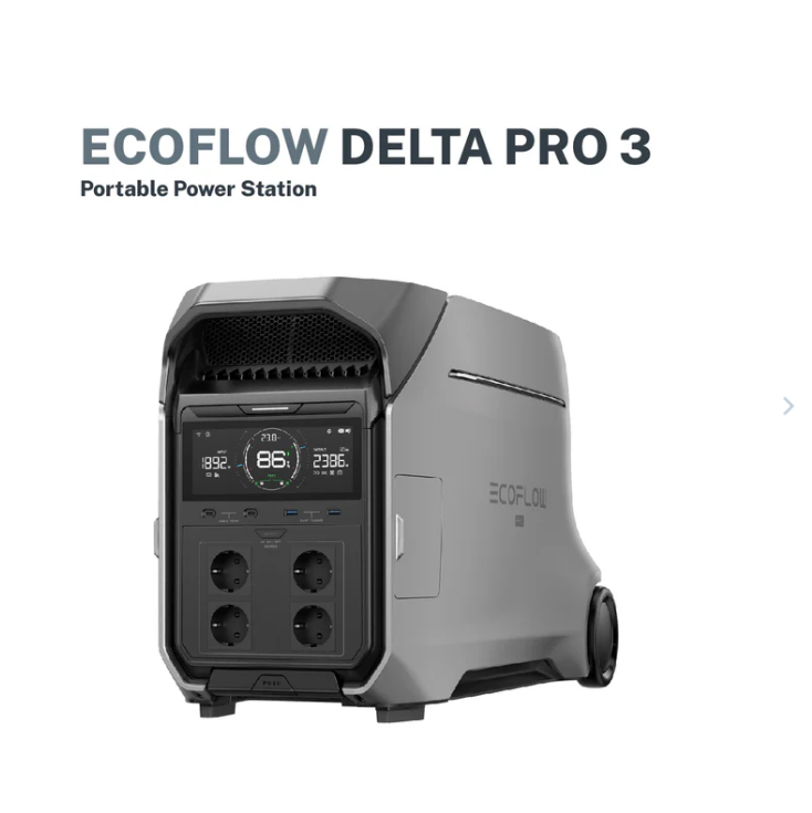 EcoFlow Delta Pro 3 Power Station Portable Home Battery Backup 220V Charging 80% In 1 Hour 4000W Up To 6000W With X-Boost Battery Backup Energy Storage