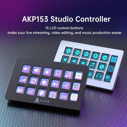 AJAZZ Live Streaming Control Console, 15 Keys TJR4D7M