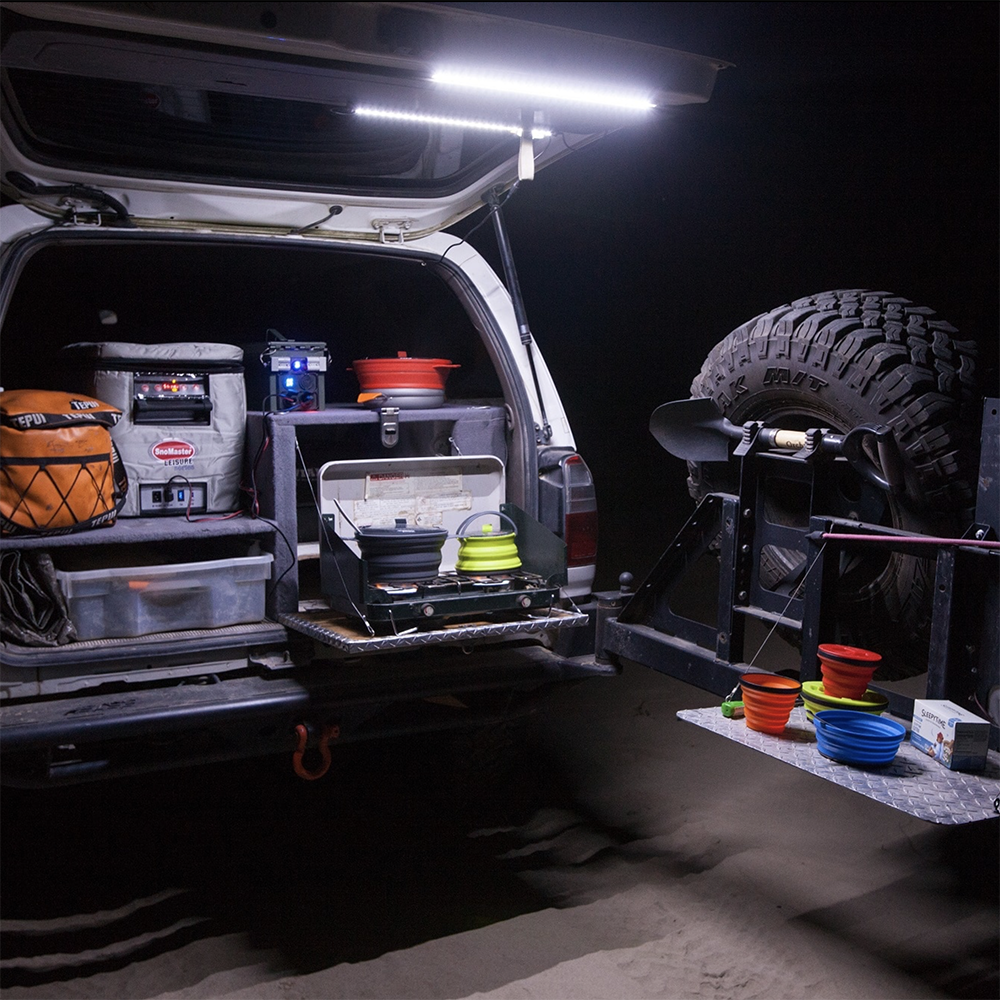 Hard Korr 2 Bar Orange/White LED Camping Light Kit With Diffusers