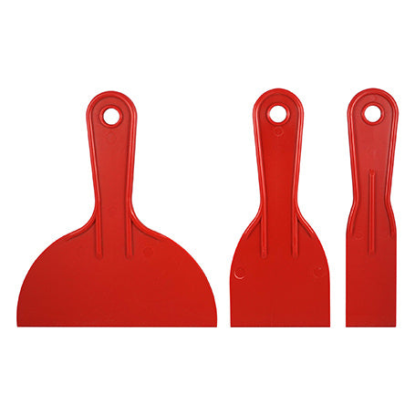 3-Piece Flexible Plastic Putty Knife Set