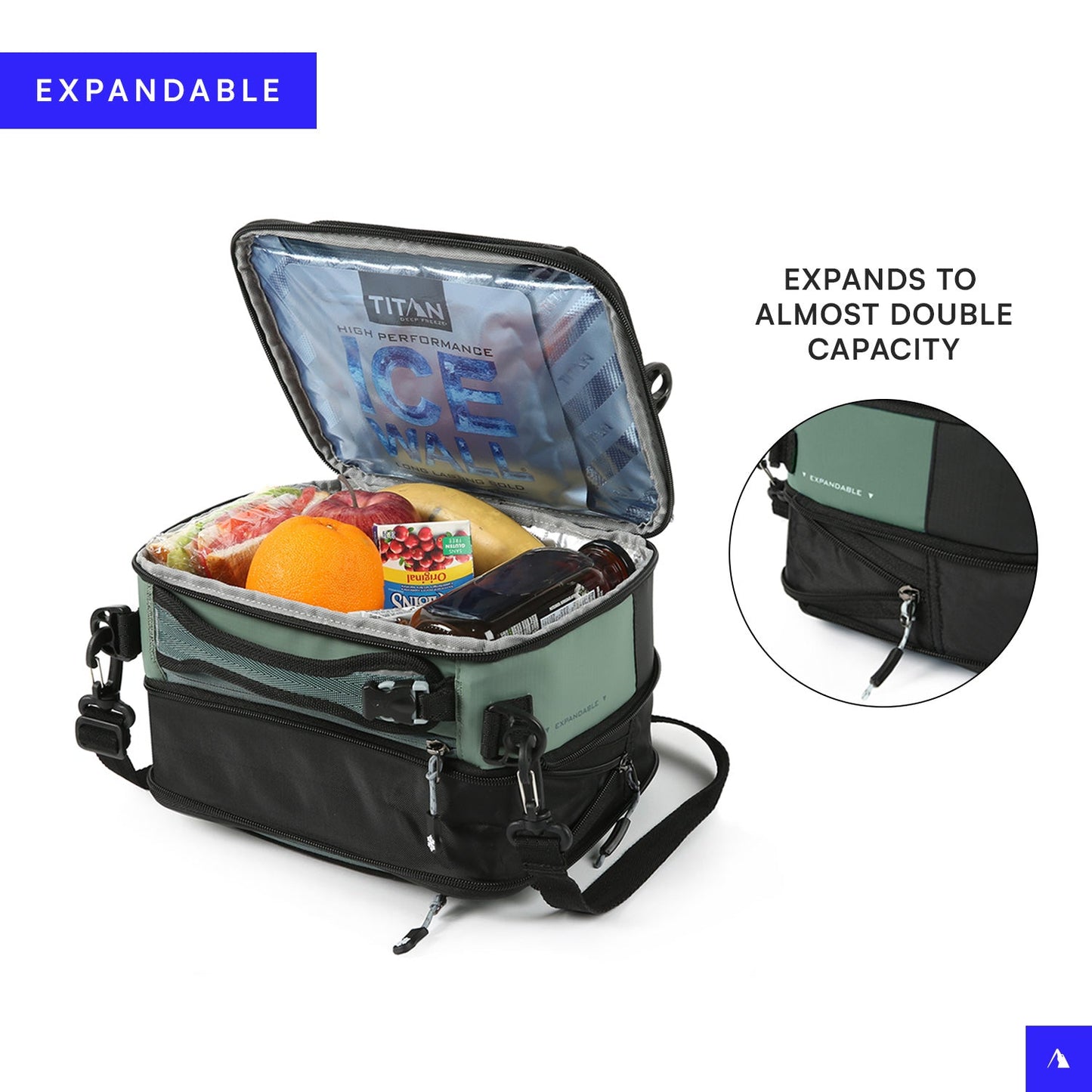Fridge Cold Crush Resistant Expandable Lunch Bag