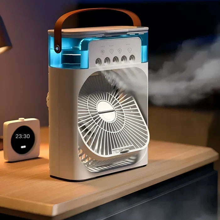 3-in-1 Portable Air Cooler With LED Light