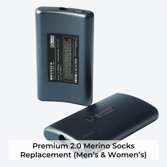 3.7v Powersheer™ Micro Sock Batteries and Cable 2 Pack