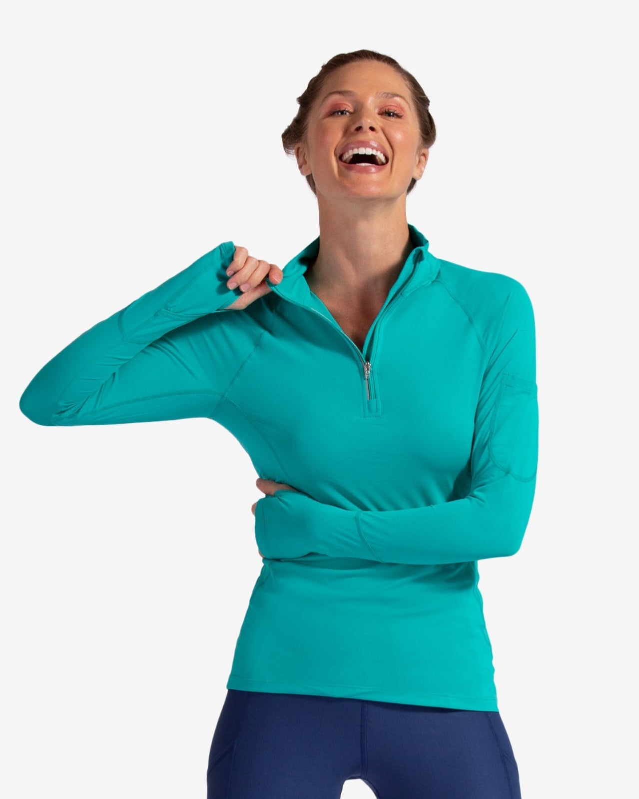 SALE - WOMEN'S MOCK ZIP TOP TRENDING (3001S)