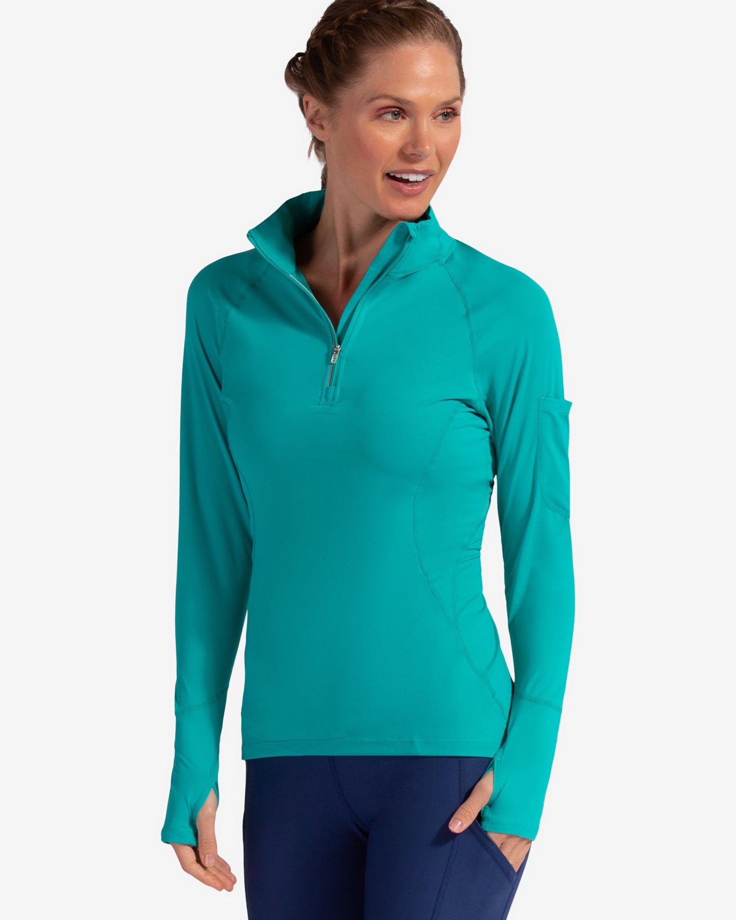 SALE - WOMEN'S MOCK ZIP TOP TRENDING (3001S)