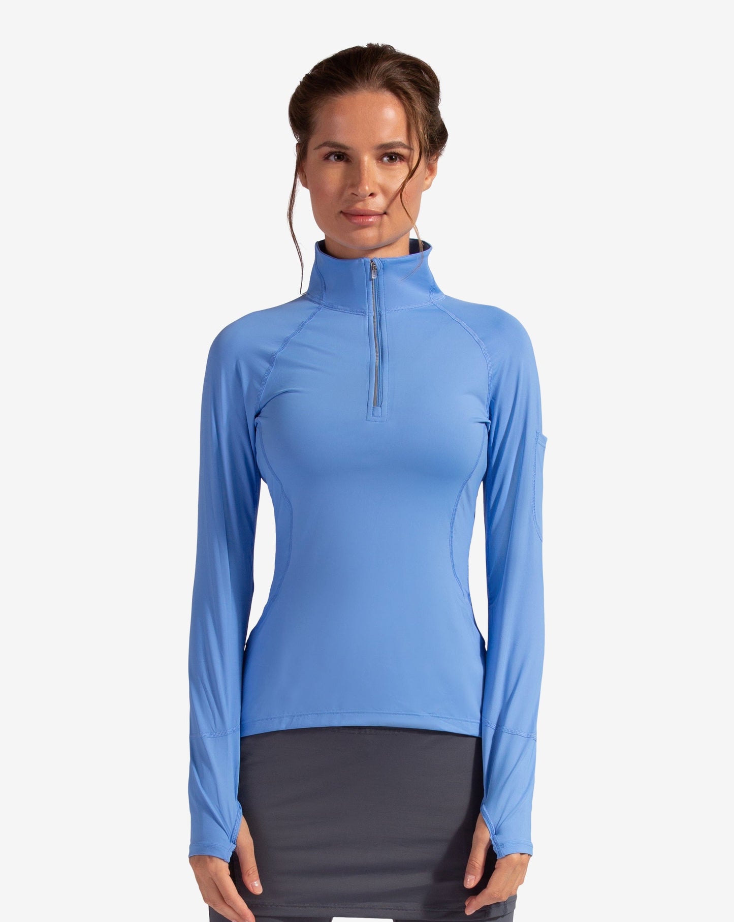 WOMEN'S MOCK ZIP TOP (3001)