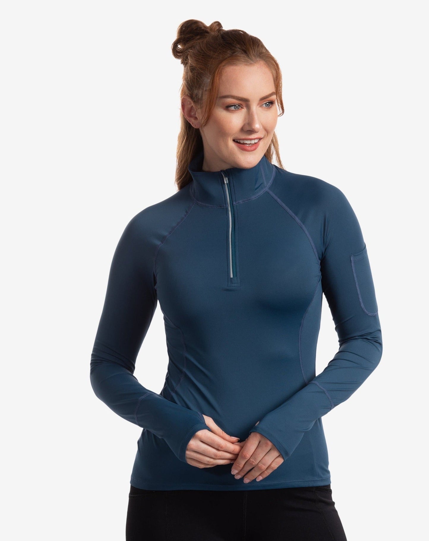 SALE - WOMEN'S MOCK ZIP TOP TRENDING (3001S)