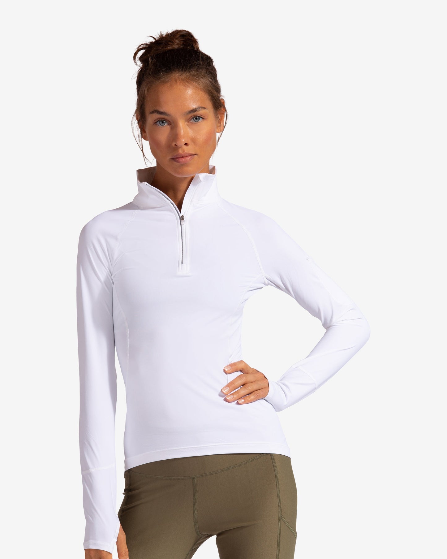 WOMEN'S MOCK ZIP TOP (3001)