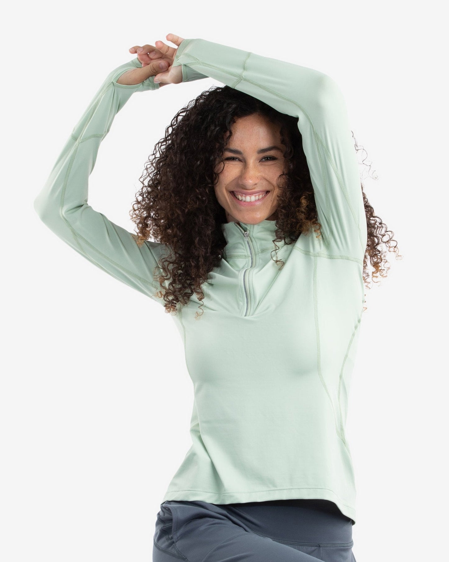 SALE - WOMEN'S MOCK ZIP TOP TRENDING (3001S)