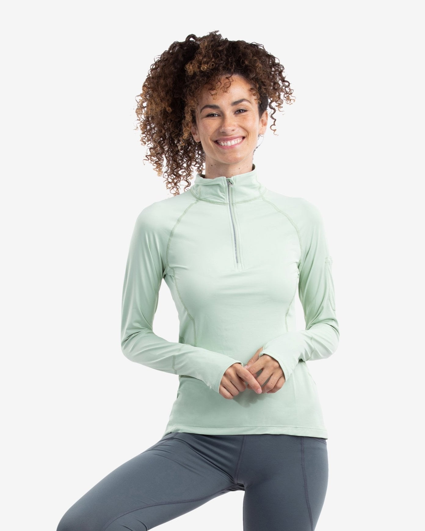 SALE - WOMEN'S MOCK ZIP TOP TRENDING (3001S)