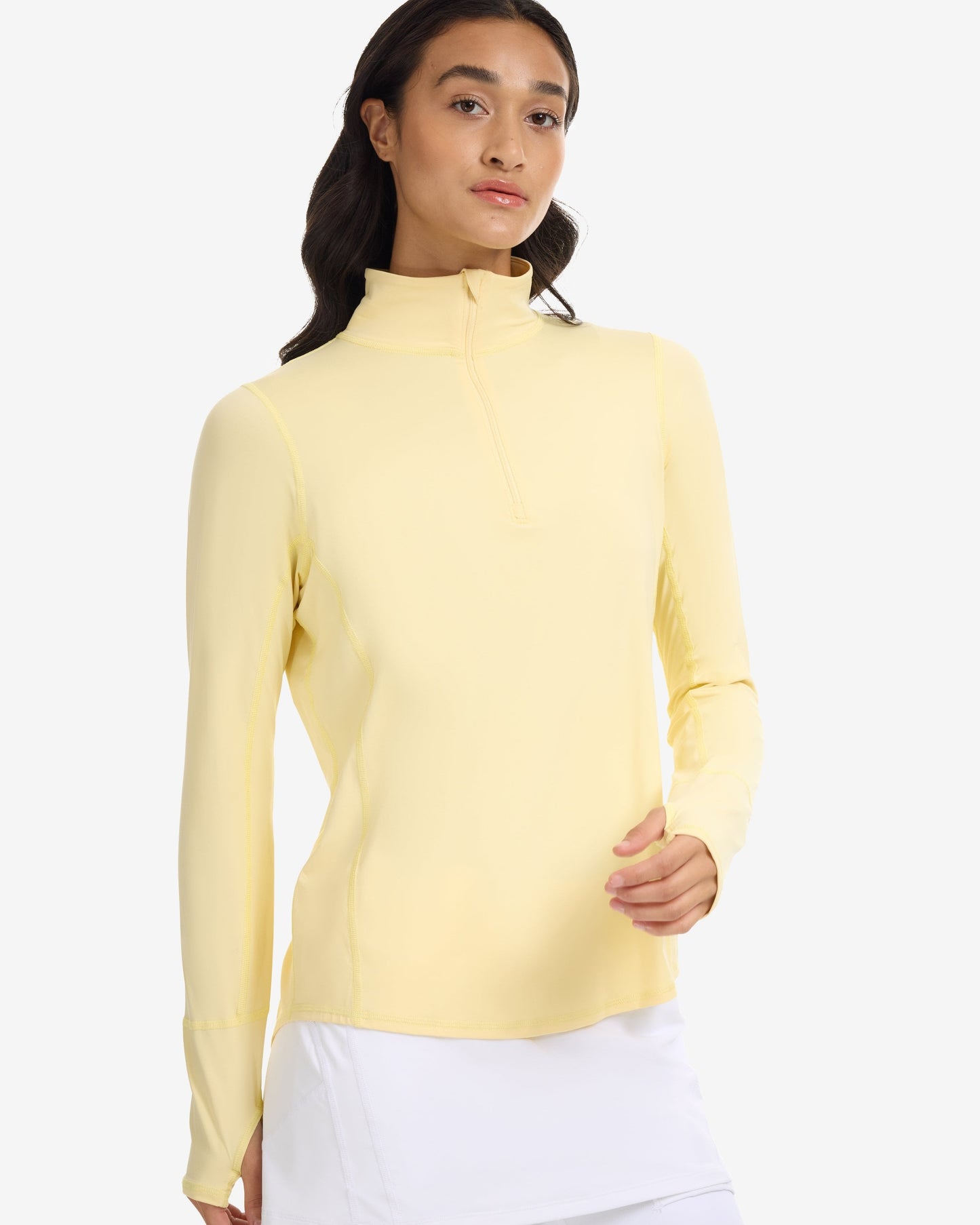 WOMEN'S RELAXED MOCK ZIP TOP (3002)