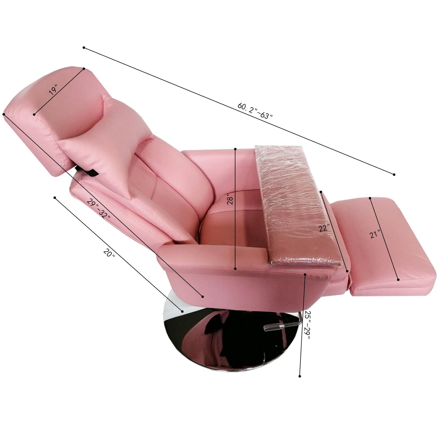 Pink Facial Bed Spa Table Salon Chair