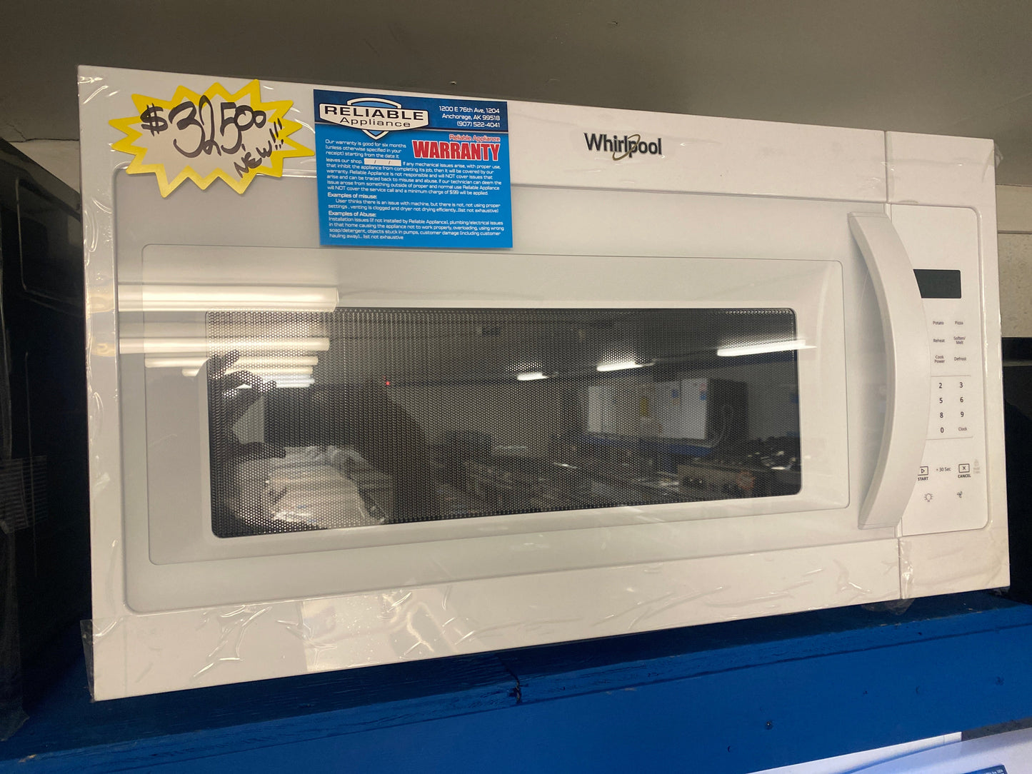 New!! Whirlpool 30” Over-the-Range Microwave