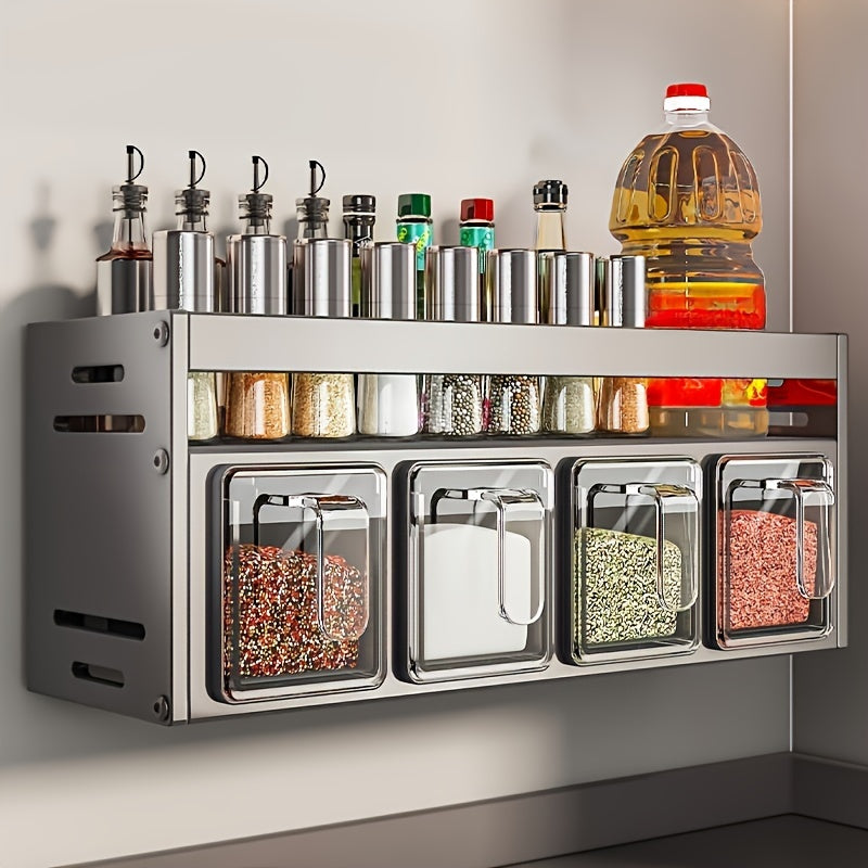 Wall Mounted Spice Rack Organizer- HMT24SR
