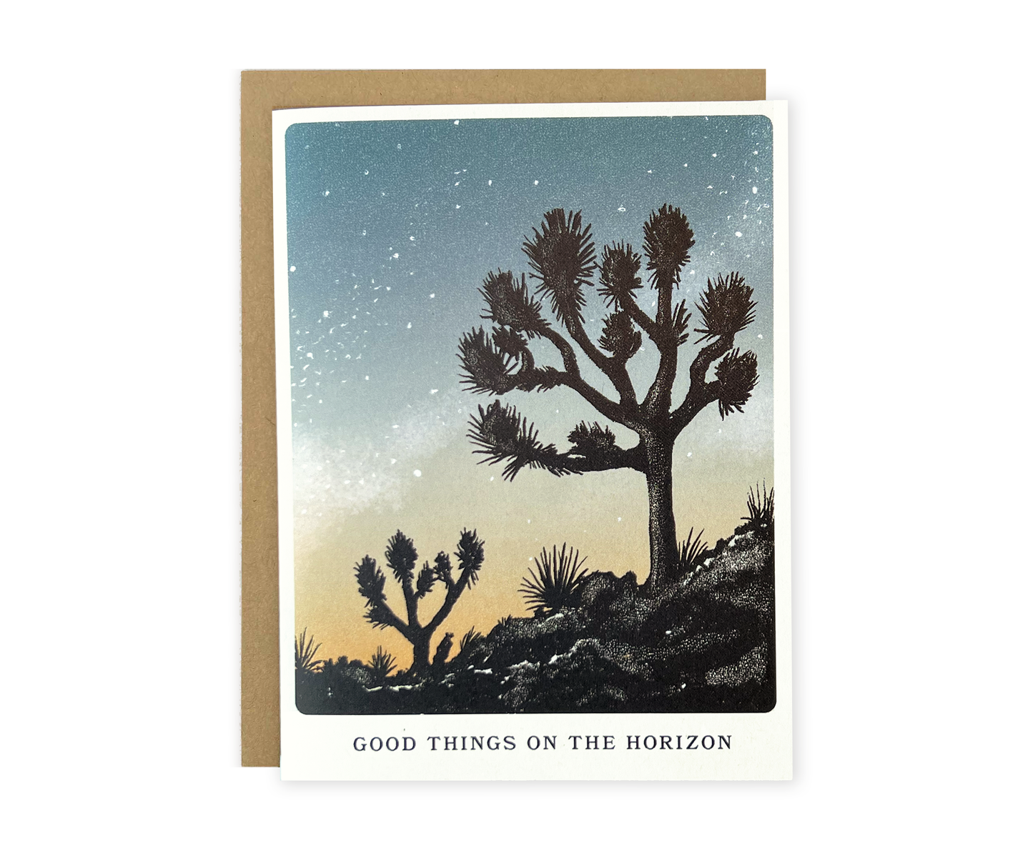 The Wild Wander - Joshua Tree Good Things on the Horizon Greeting Card: Single