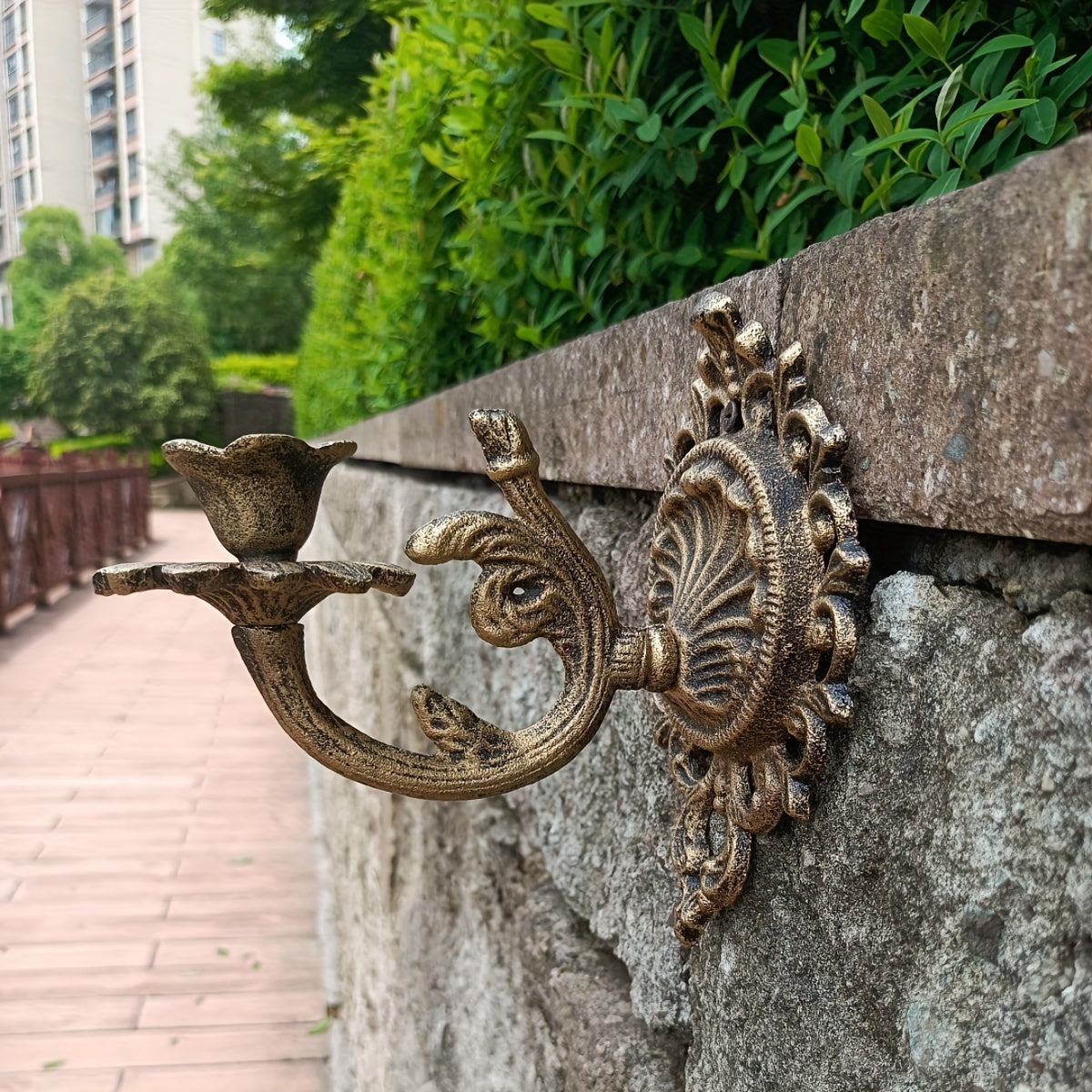 Vintage Romantic Iron Candle Sconce - FN2L