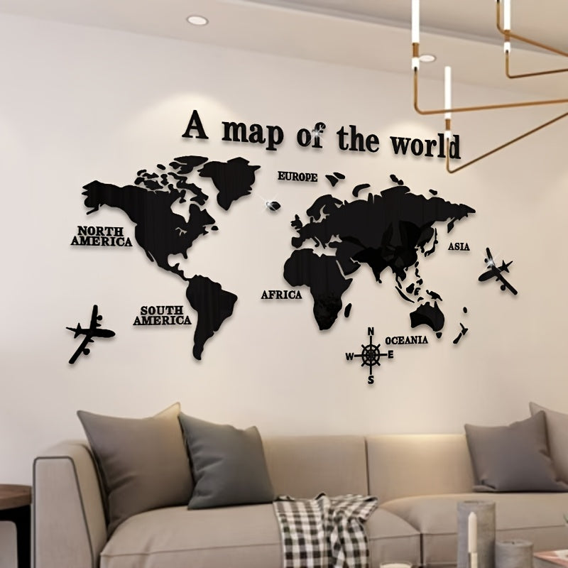 Boho World Map Wall Decor- HMMT25TT