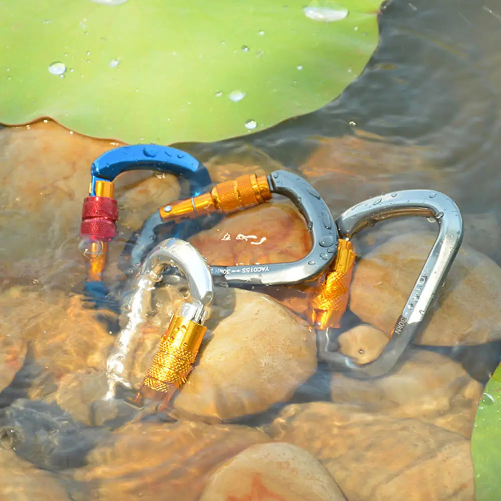 AYAMAYA 30kN Climbing Carabiner (3 Pack)