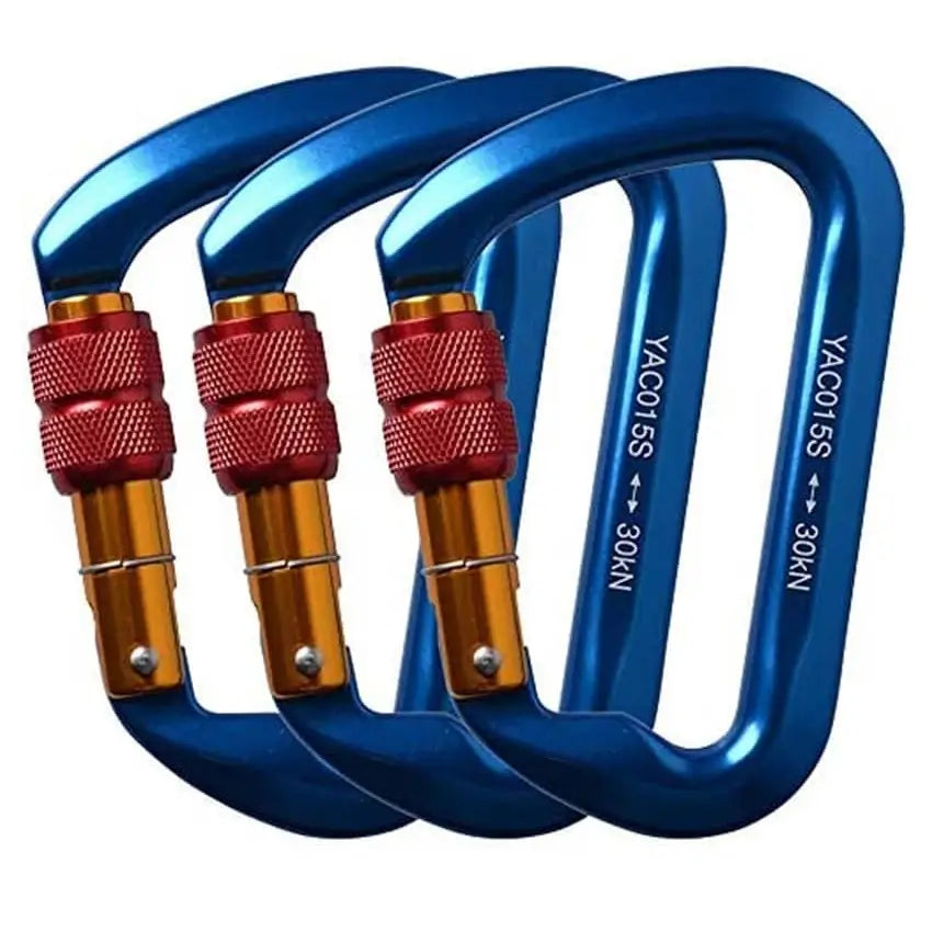 AYAMAYA 30kN Climbing Carabiner (3 Pack)