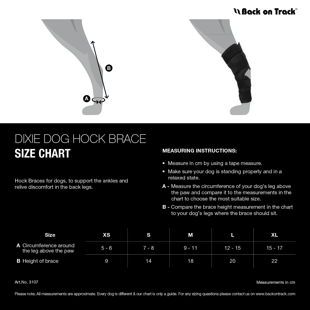 Dixie Dog Hock Brace