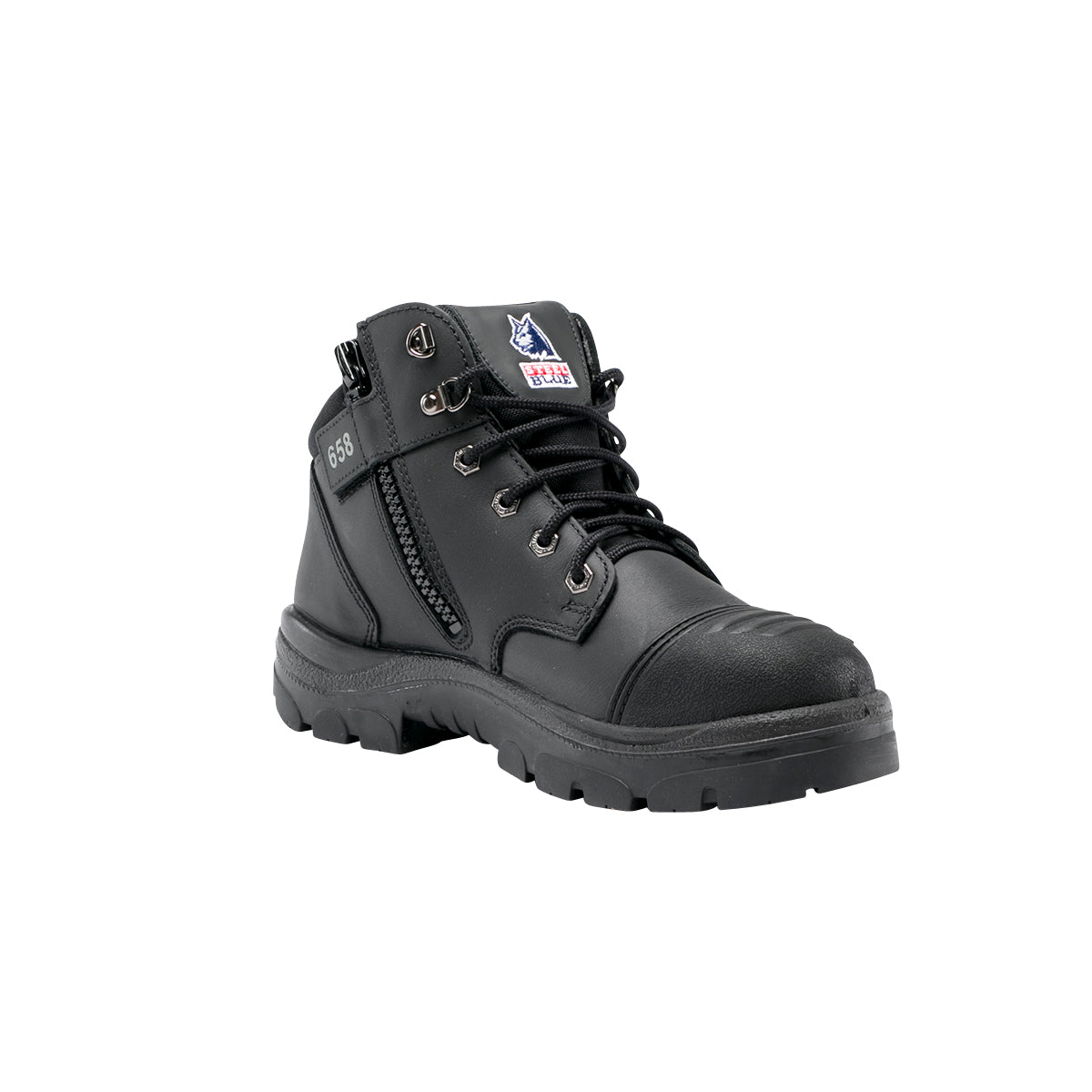 Steel Blue Parkes Zip Scuff
