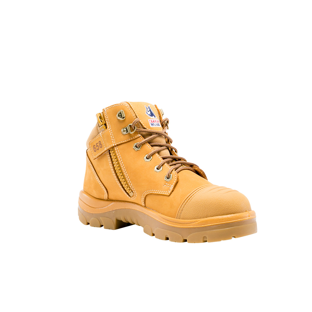 Steel Blue Parkes Zip Scuff