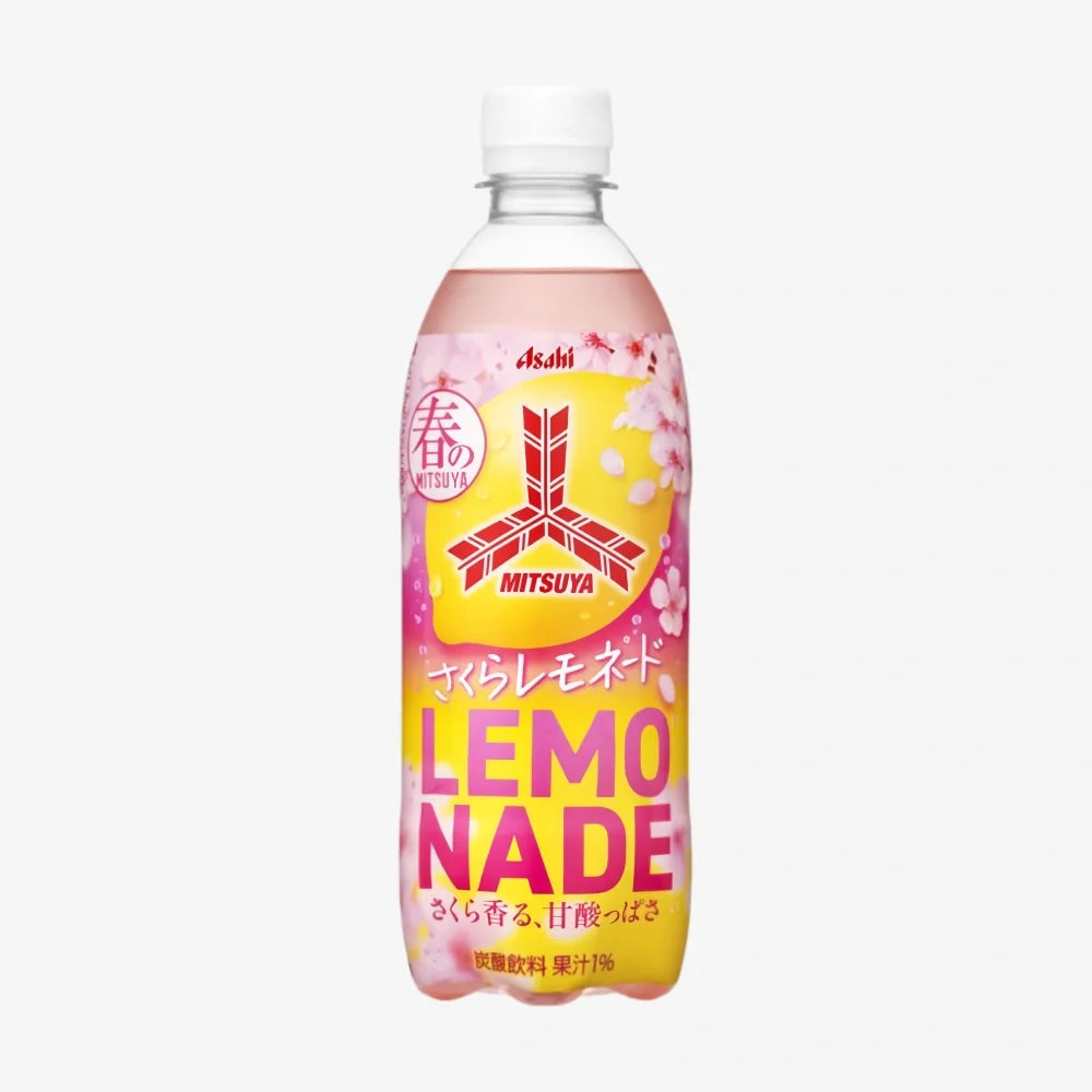 ASAHI Mitsuya Sakura Drink Lemonade Flavor 500ml