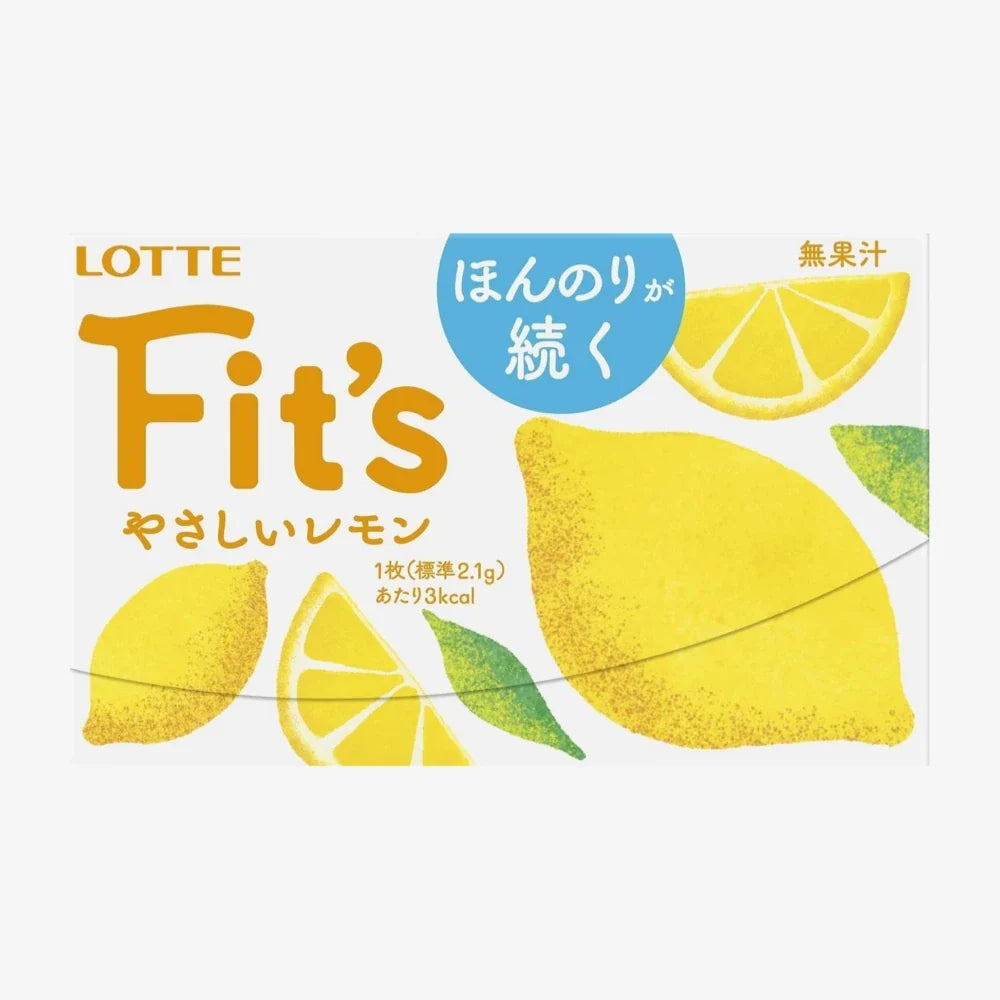 LOTTE Fit's Gum Lemon Flavor 12pcs