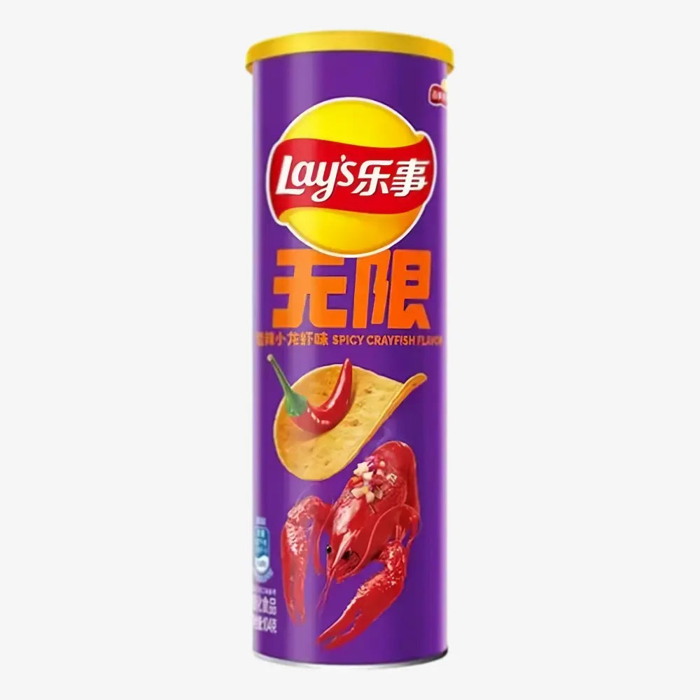 LAY'S Tube Potato Chips Crayfish Flavor 90g