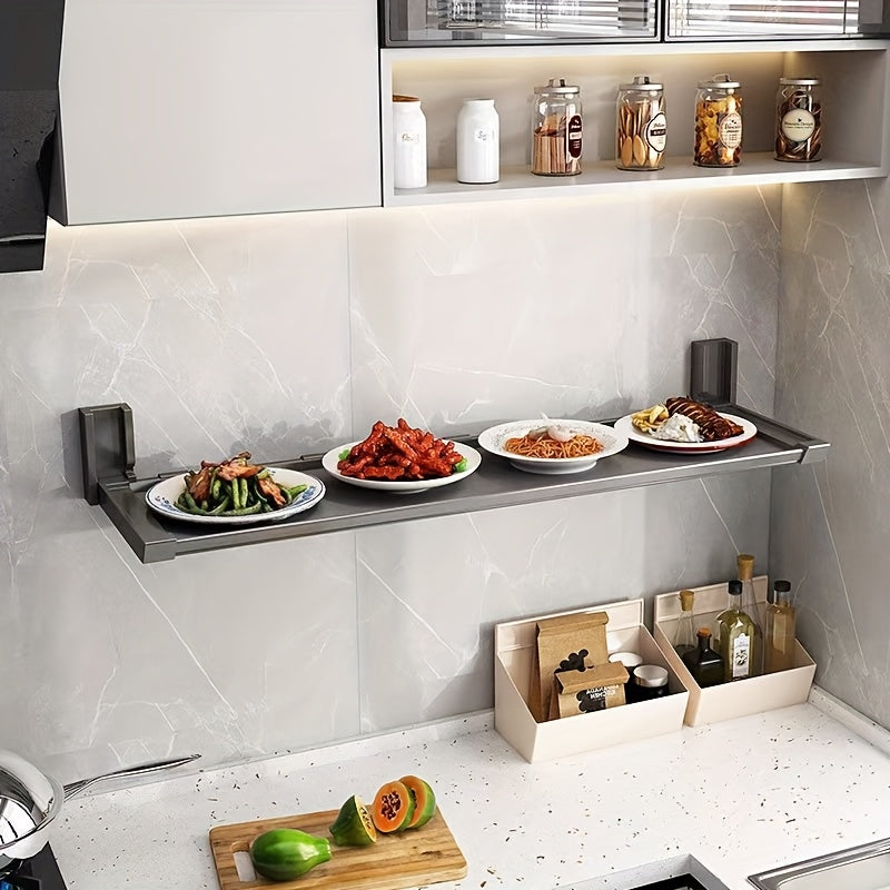 WallMounted Folding Kitchen Rack-B411