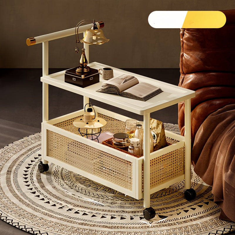 Modern Side Table with Golden Accents - CS02