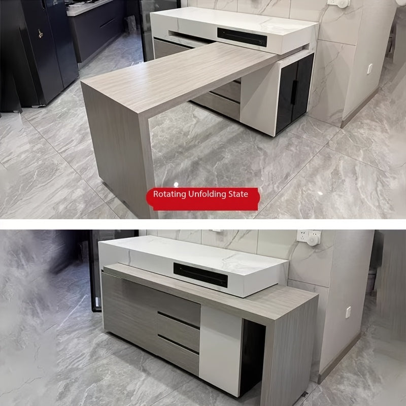 Rotatable Slide Rail for Kitchen Island Extension-XIMS