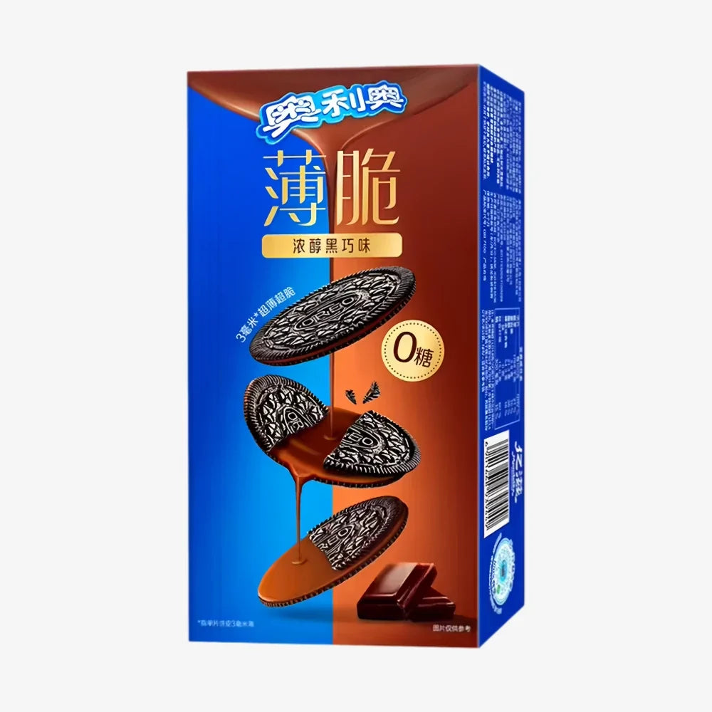OREO Crispy Thin Cookies Chocolate Zero Sugar 124g