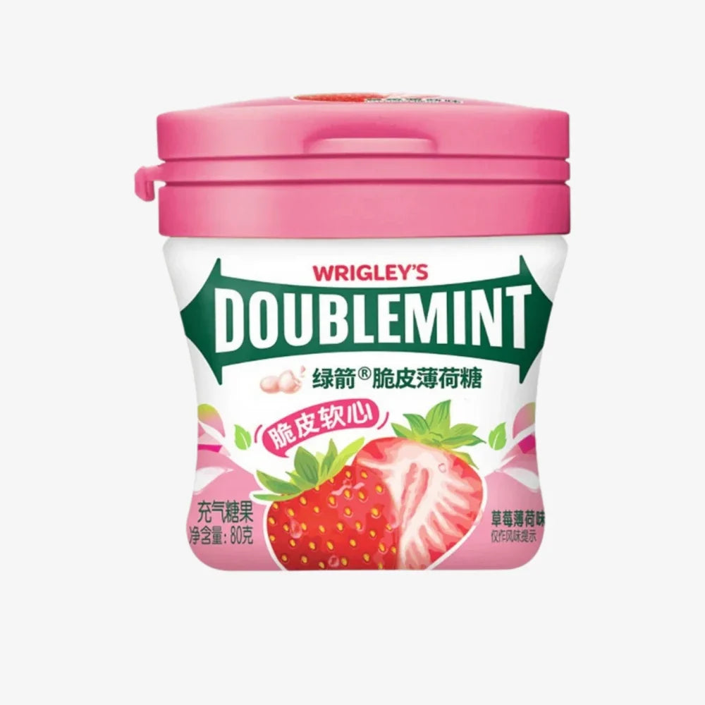 WRIGLEY'S Crispy Mint Candy (Strawberry Flavor) 80g