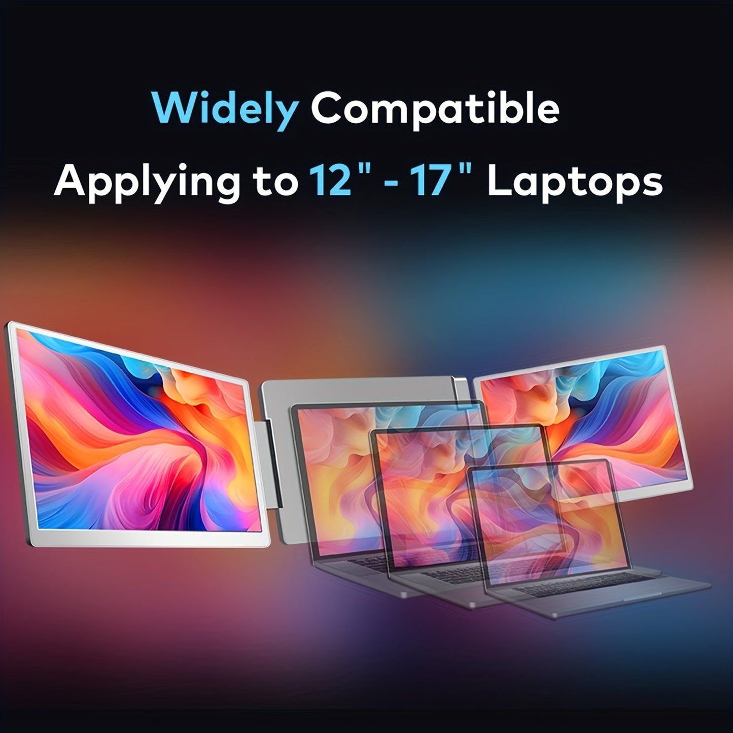 Laptop Screen Extender 35cm FHD DualTriple Portable Monitor-6JTD