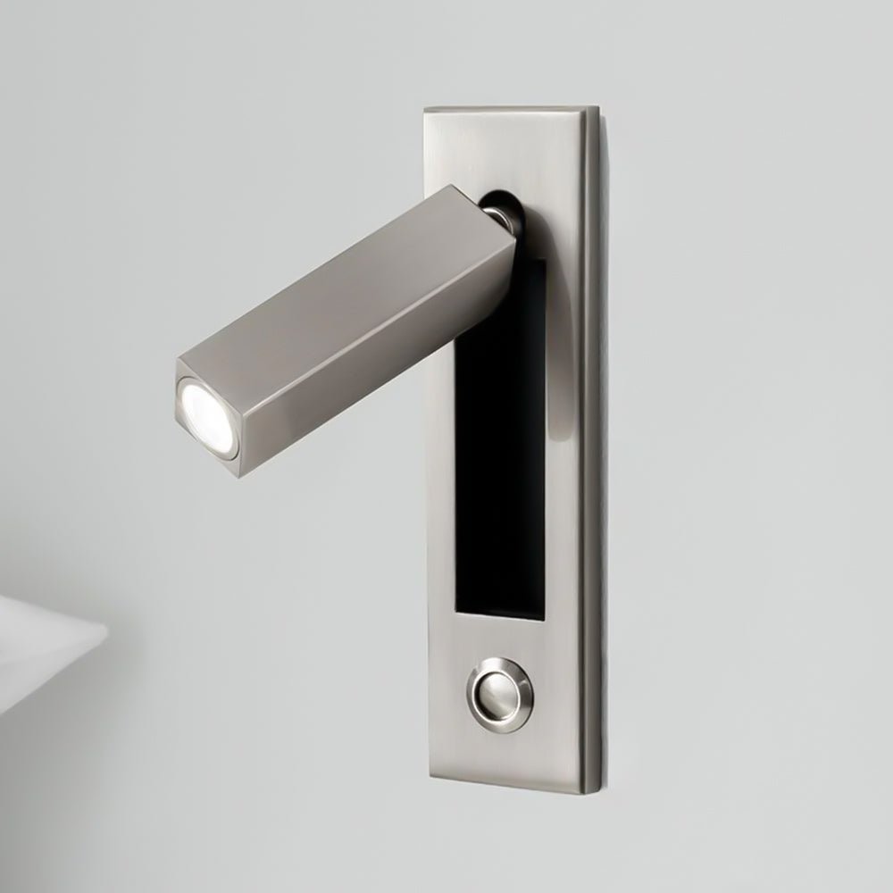 Embedded Bedside Reading Spotlight Wall Light With Adjustable Head