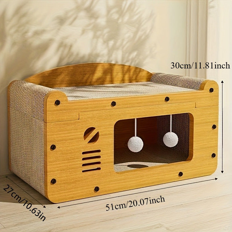 Luxury Cat Scratcher Apartment- HMT24CC