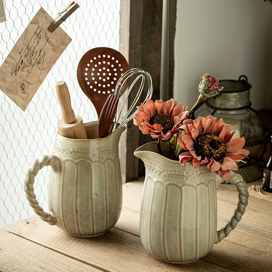 An Ancient Style Creative Twist Handle Pot - F3JI