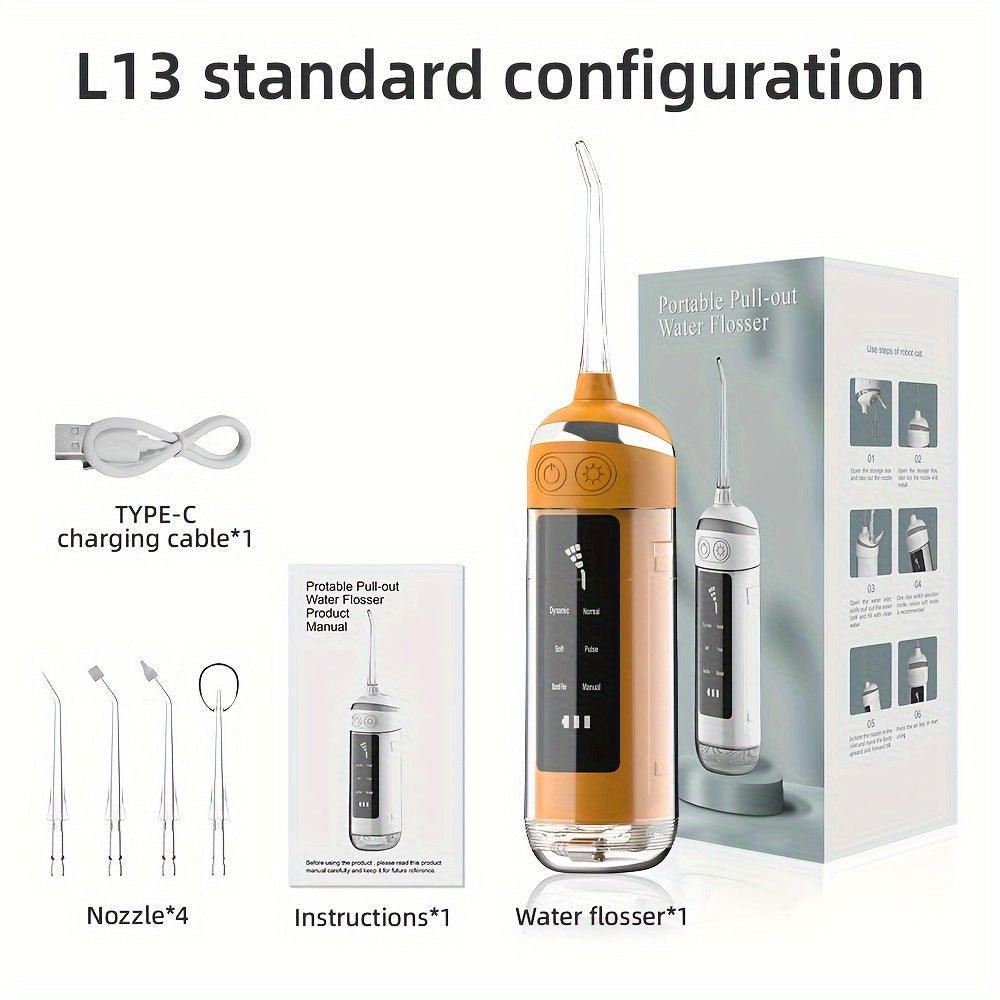 Portable Dual-Use Wireless Water Flosser, Multiple Cleaning Modes TJR3N1X
