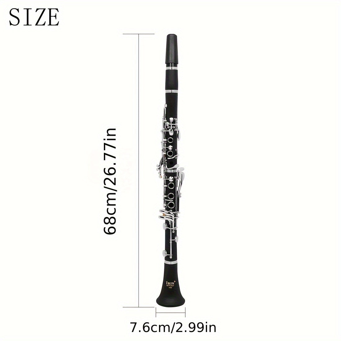 IRIN IN570 BFlat Clarinet 17Key Includes Case  Accessories-0CCG