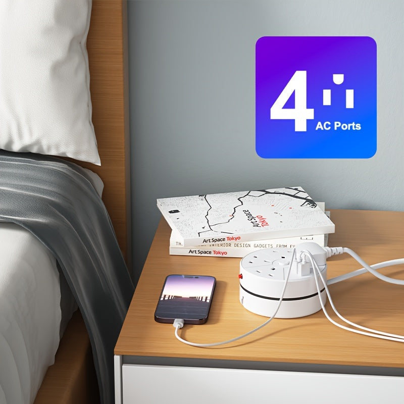 Multifunctional Power Strip with USB  TypeC-O4VF