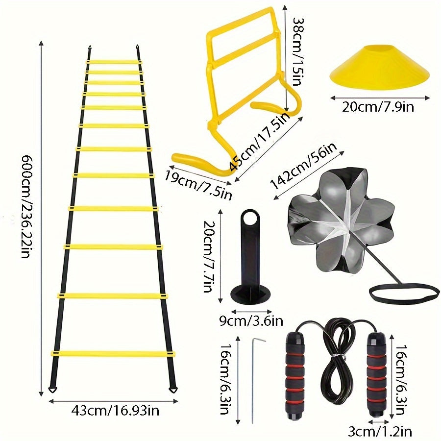 42pcs Agility Training Set with Ladder & Jump Rope - TJR3B9K