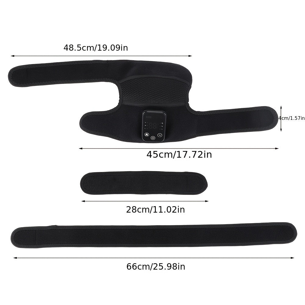 USB Rechargeable Knee Heating Pad with Vibration Massage TJR6X9P