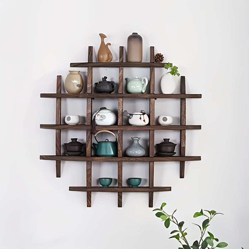 Vintage Wooden Wall Shelving- HMT14FF